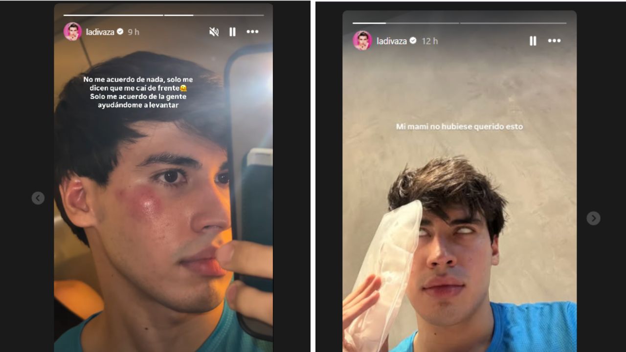 Capturas de pantalla de historia de Instagram de La divaza