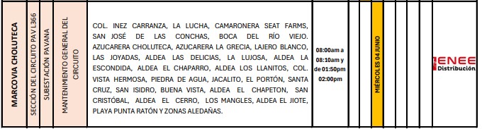 La ENEE insta a los ciudadanos a tomar las precauciones necesarias