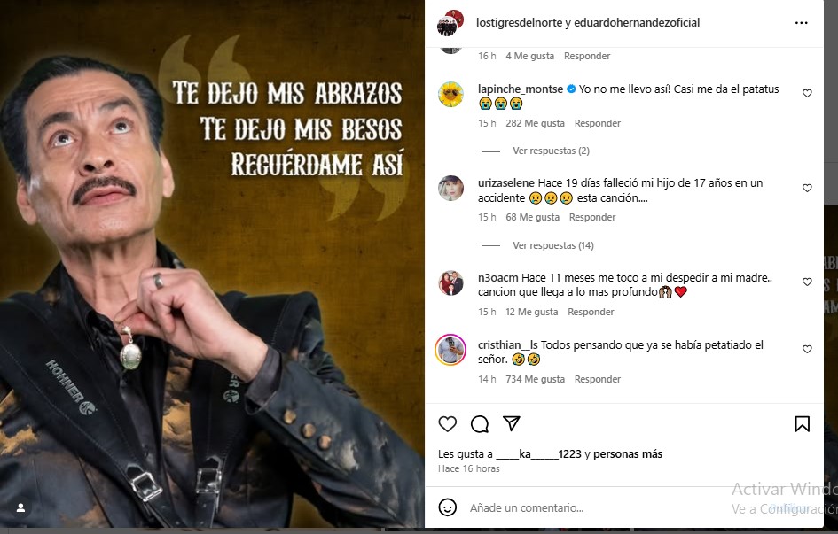 ¿Murió Eduardo Hernández de Los Tigres del Norte?