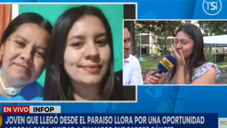 Imagen Principal de Nota: Madre soltera hondureña busca empleo para salvar a su madre con cáncer