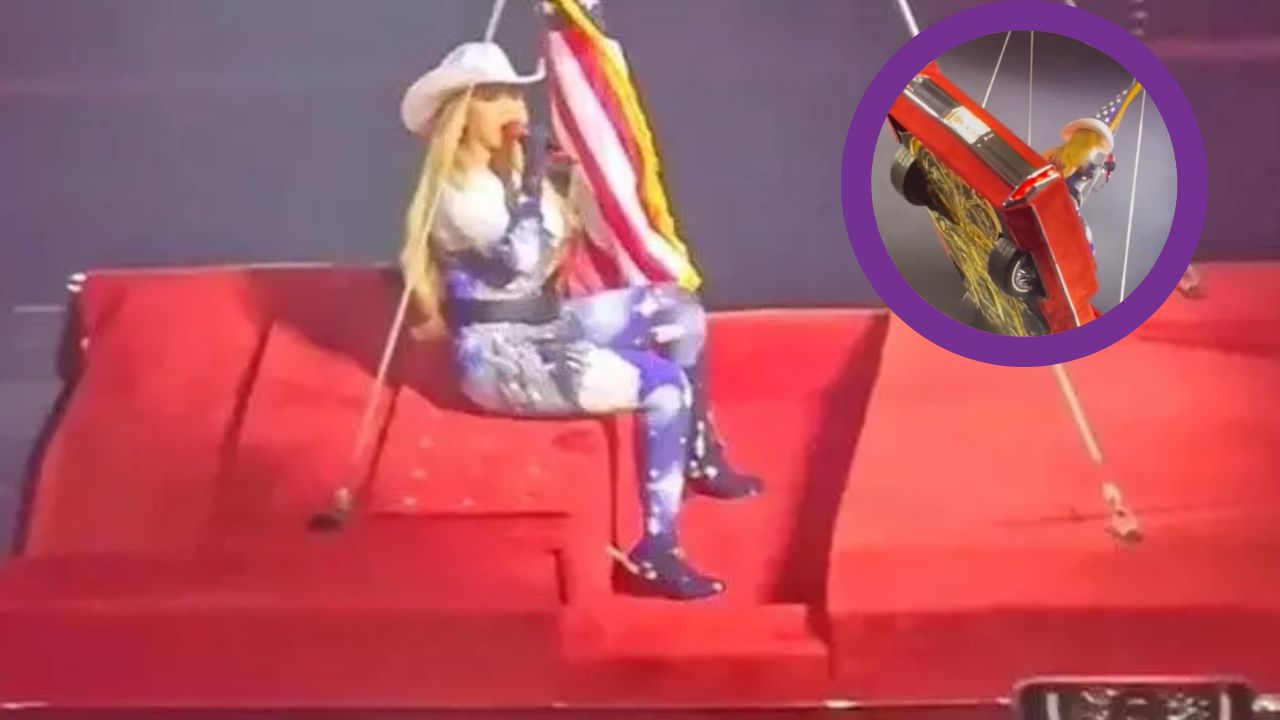 Beyoncé casi cae de un carro volador y vive momento de tensión en su gira Cowboy Carter