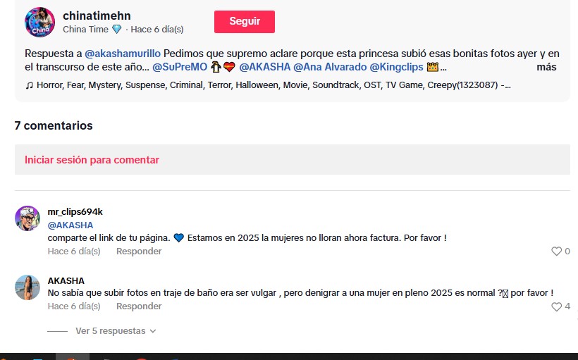 Supremo lanza comentarios sobre su ex Akasha Murillo 