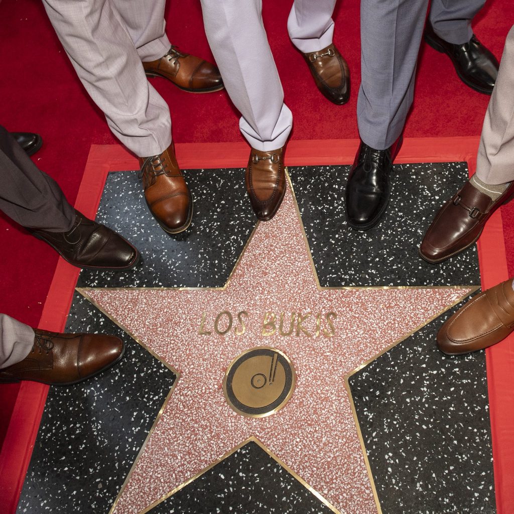 Estrella de Los Bukis en el famoso Paseo de la Fama de Hollywood, en Los Ángeles.