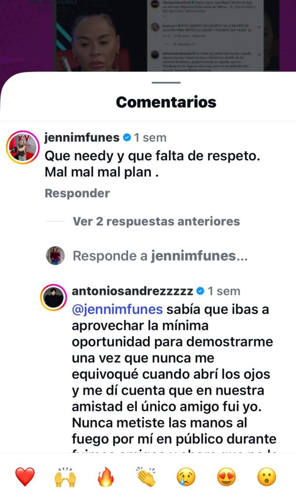 Jennifer Funes y Sandrez en pólemica 