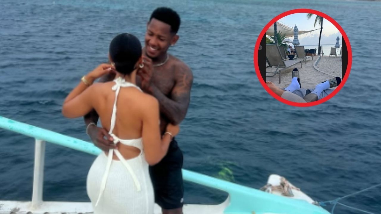 Imagen de Romell Quioto disfruta románticas vacaciones junto a su novia Shanee Mclaughlin