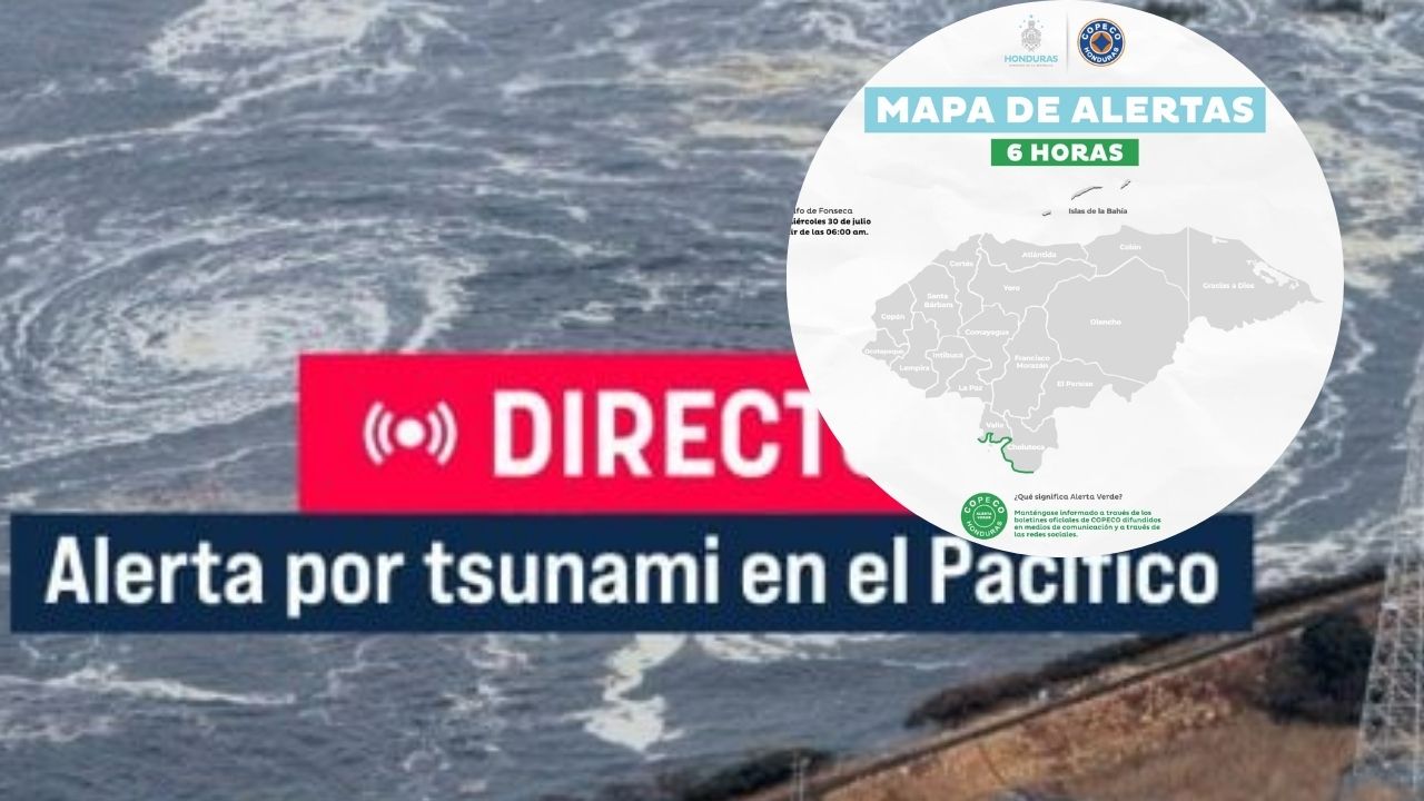 Alerta verde en el Golfo de Fonseca por tsunami en el Pacífico tras terremoto en Rusia