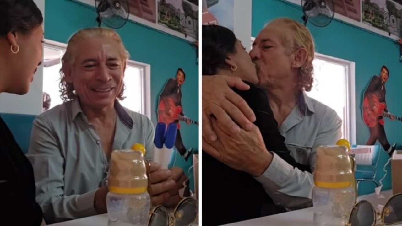 ¿Papá o abuelo? Hombre de 61 años será padre con joven de 22 y le obsequia camioneta
