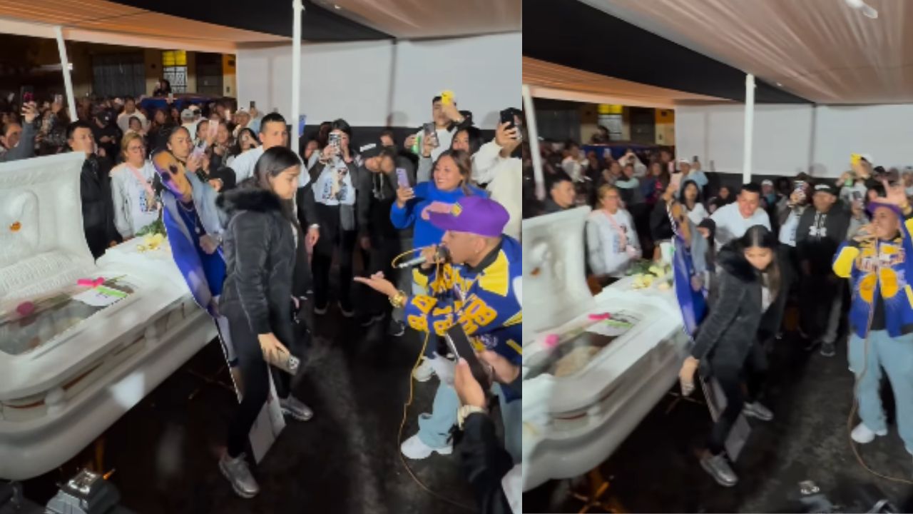 Imagen Principal de Nota: Mujer despide a su esposo bailando reguetón junto al féretro y se vuelve viral