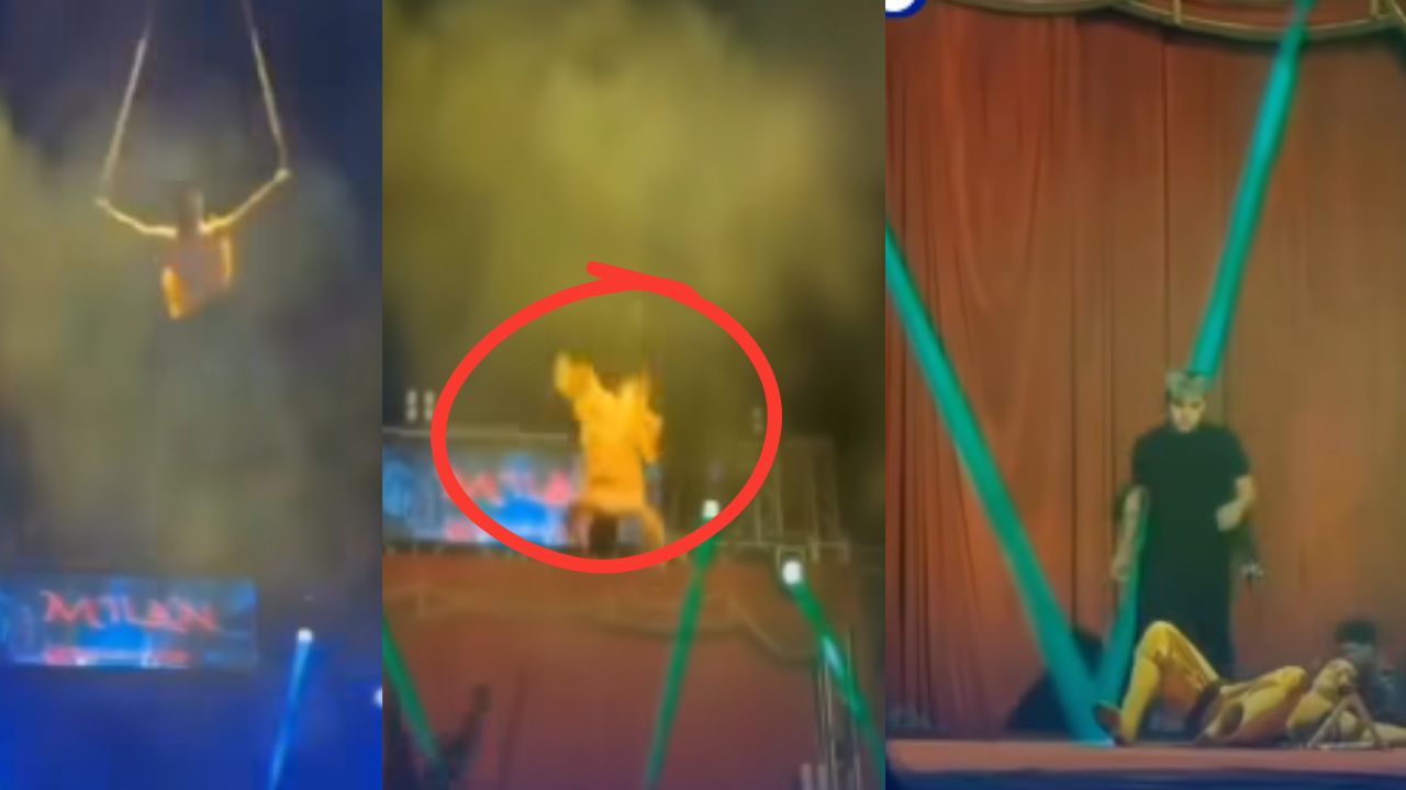 Pánico en Circo: acróbata se desploma ante decenas de espectadores