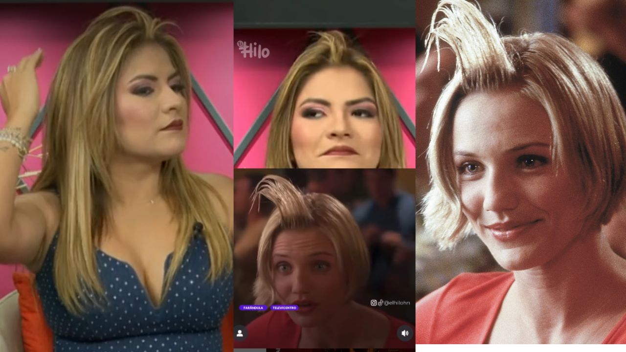 Saraí Espinal revive escena de 'Loco por Mary'  en pleno programa en vivo
