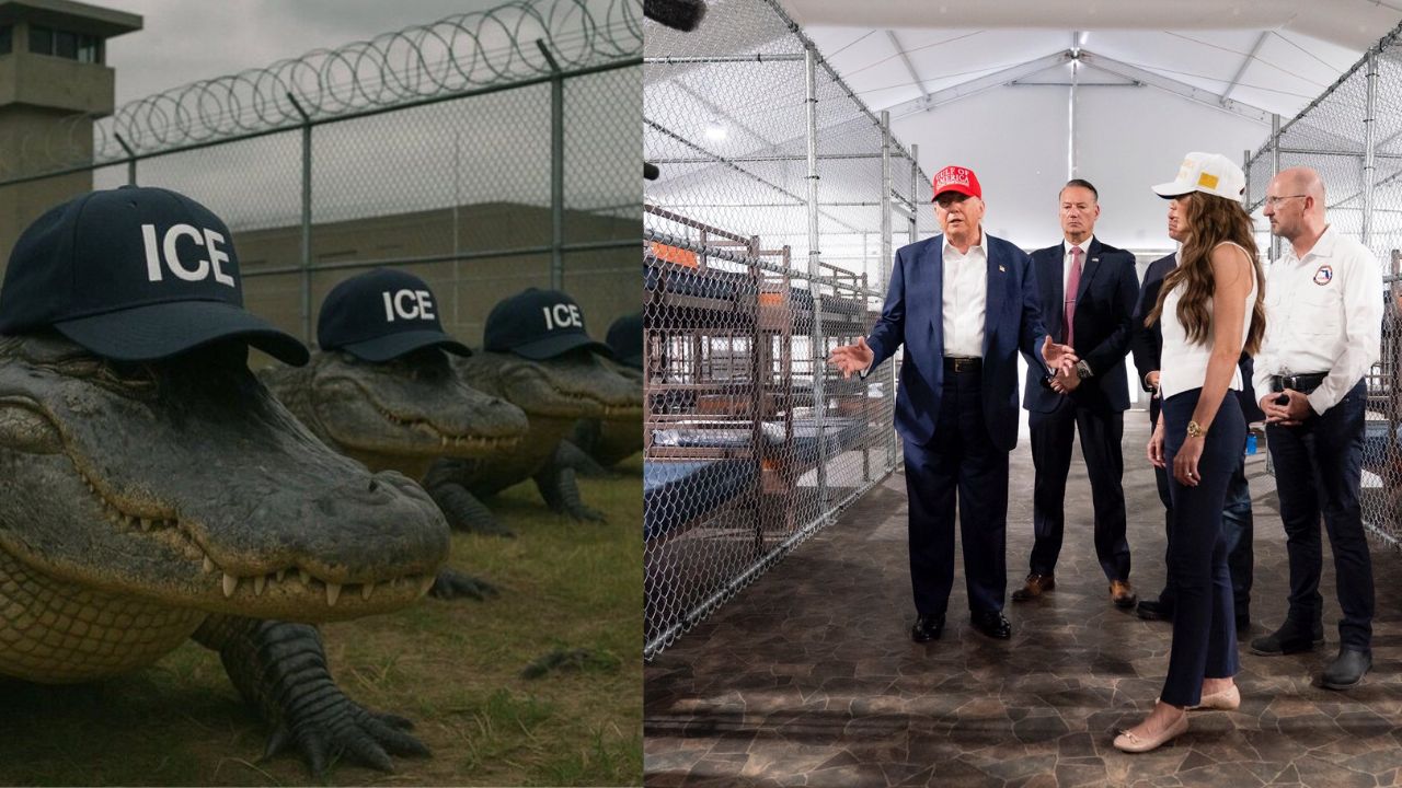 Trump inaugura ‘Alligator Alcatraz’, prisión para migrantes rodeada de caimanes en Florida