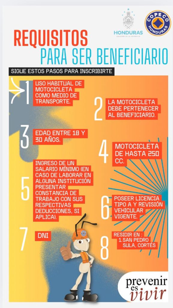 Infografía Policia Nacional sobre los requisitos