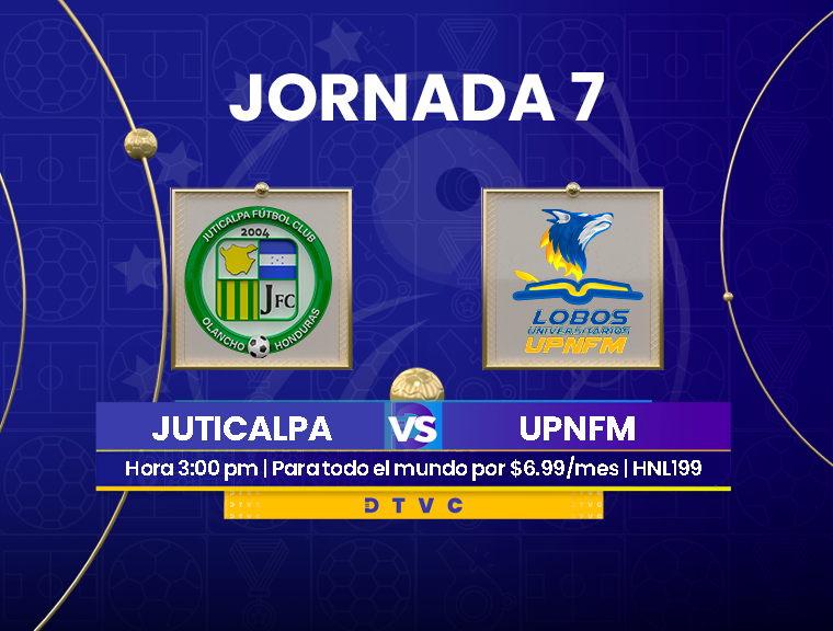 EN VIVO: Juticalpa Vs. Lobos UPNFM, juego disponible a nivel mundial