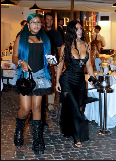 Kim Kardashian y su hija North West,