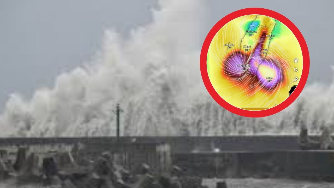 Imagen de Tifón Podul deja un desaparecido y 100 heridos en Taiwán antes de llegar a China
