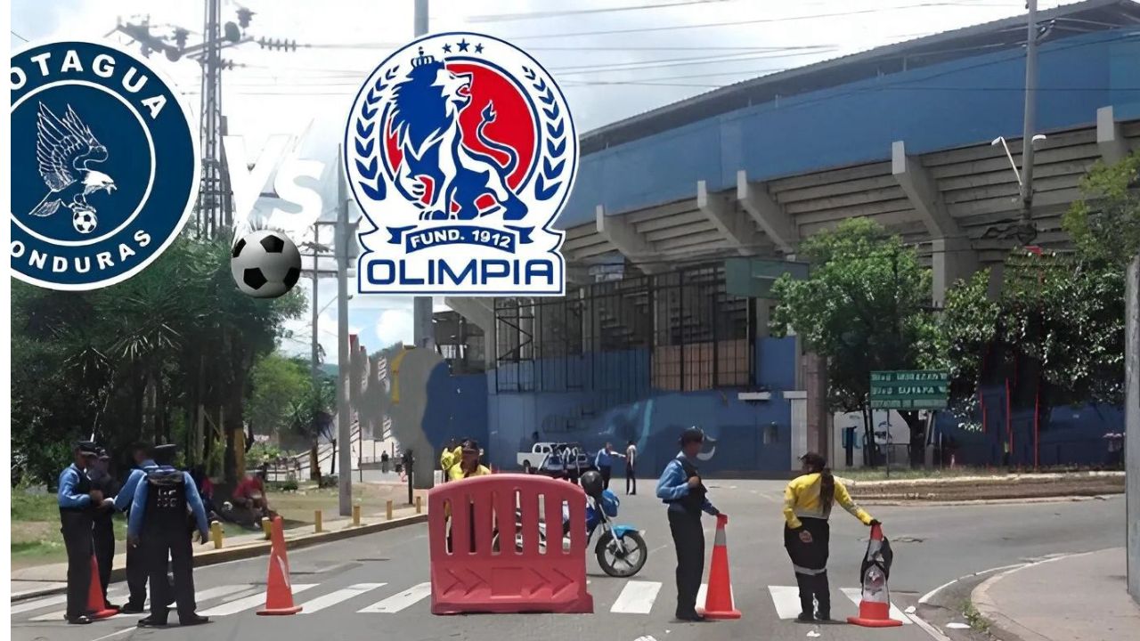 Motagua vs Olimpia:  medidas de seguridad y calles cerradas este sábado