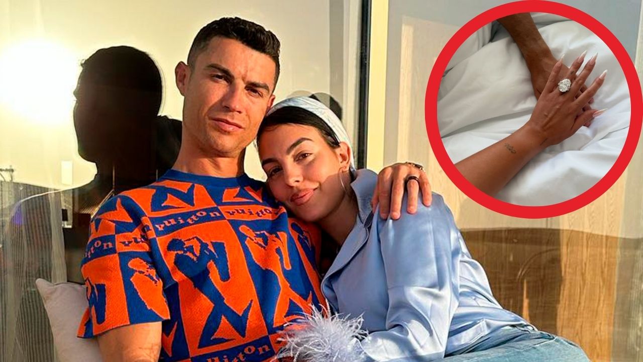 Georgina Rodríguez presume el anillo de compromiso que le dio Cristiano Ronaldo