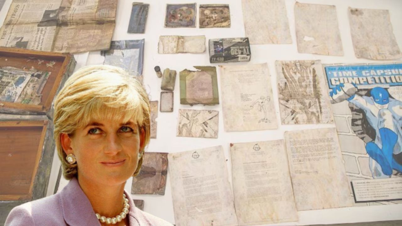 Imagen de Desentierran cápsula del tiempo de Lady Di; esto encontraron