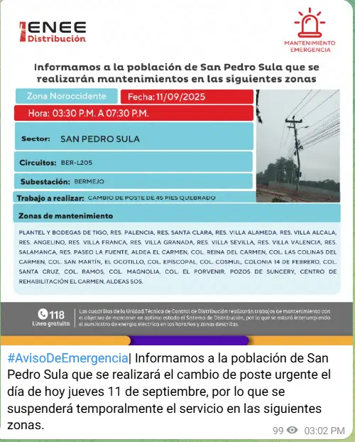 cortes de energía