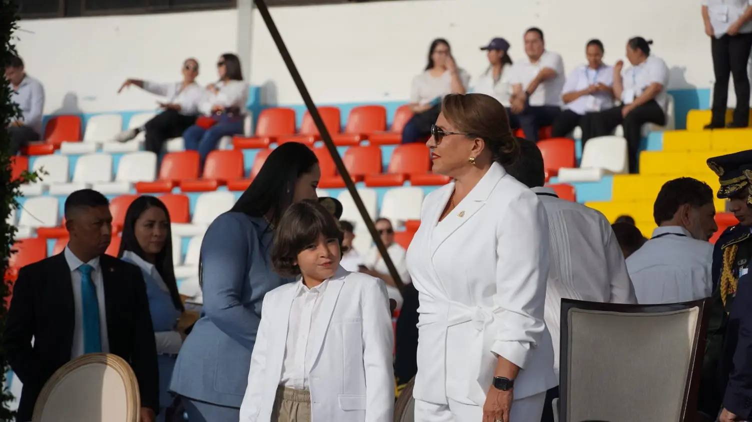 Presidenta y su nieto