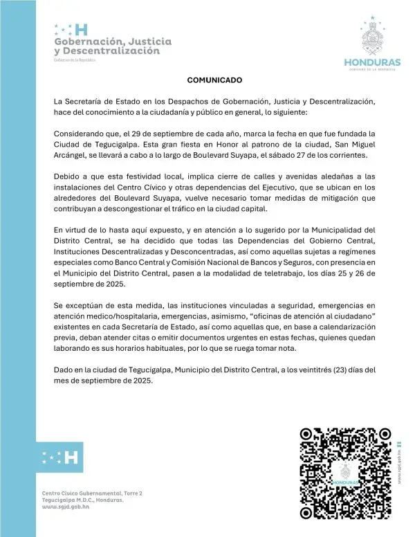 comunicado