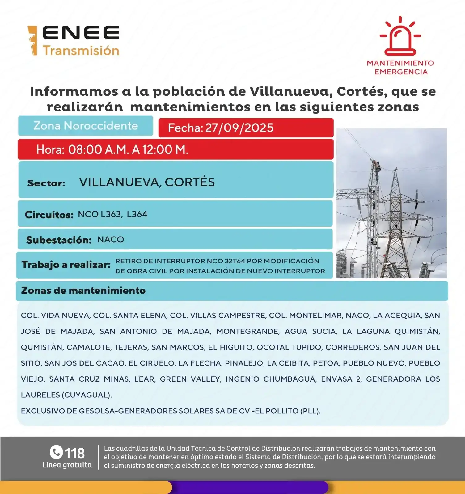 cortes de energía