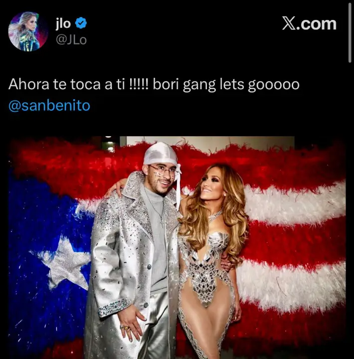 Jlo y Bad Bunny