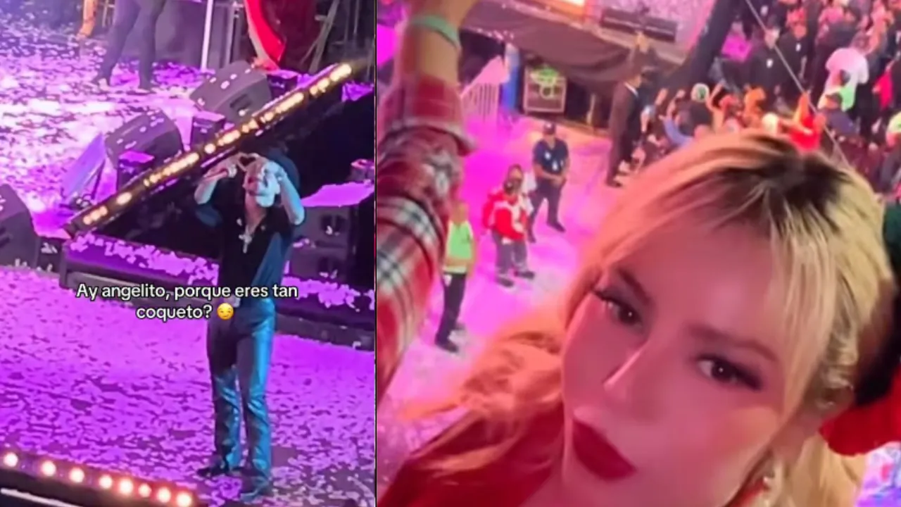 Entre besos y miradas: Nodal coquetea con fan en pleno concierto