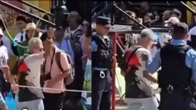 Imagen Principal de Nota: ¿Por irrespetuoso? Policía confronta a tiktoker hondureño en pleno desfile