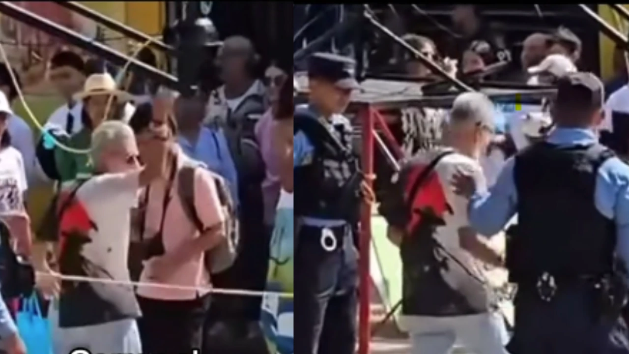 ¿Por irrespetuoso? Policía confronta a tiktoker hondureño en pleno desfile