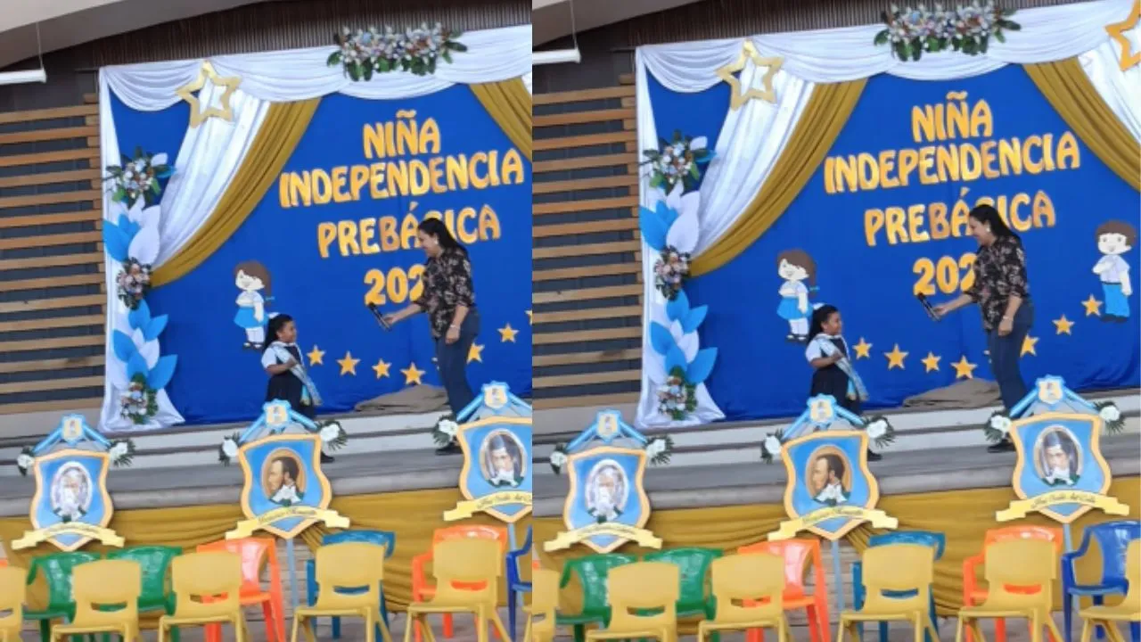 Imagen de Niña Independencia ceibeña deja boquiabiertos con su  oratoria a los 6 años