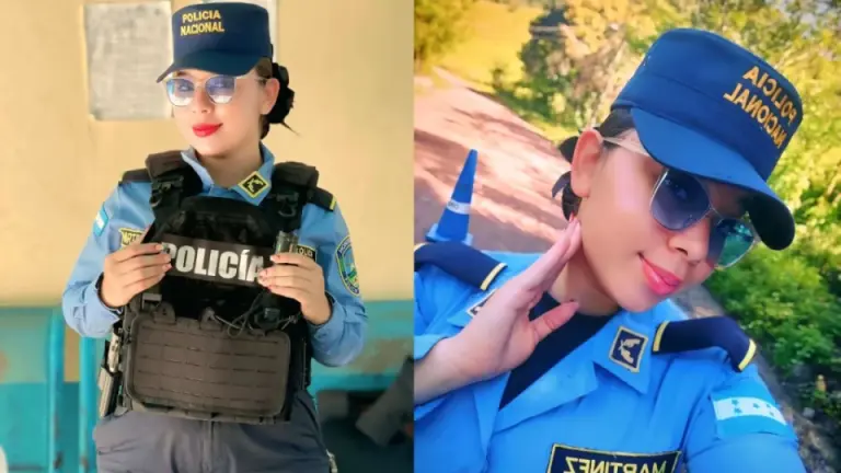 Imagen Principal de Nota: "Arrésteme": Policía hondureña roba corazones con su belleza