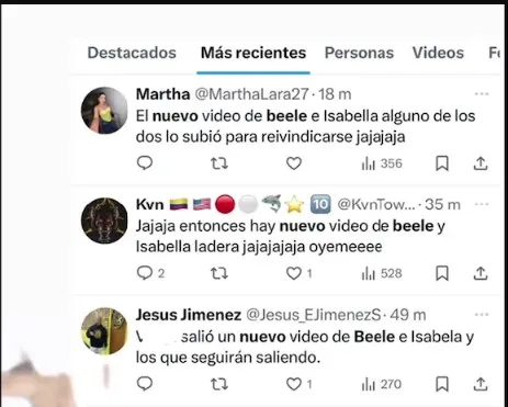Comentario en X sobre el segundo video