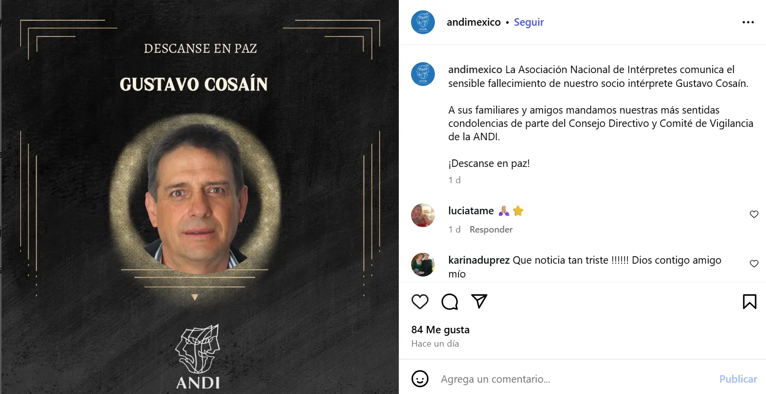 Captura de Instagram de la ANDI México