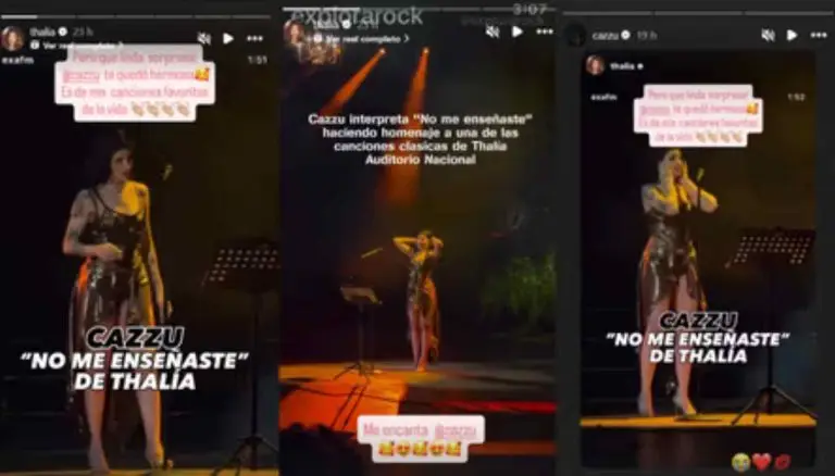 capturas de las historias de thalia