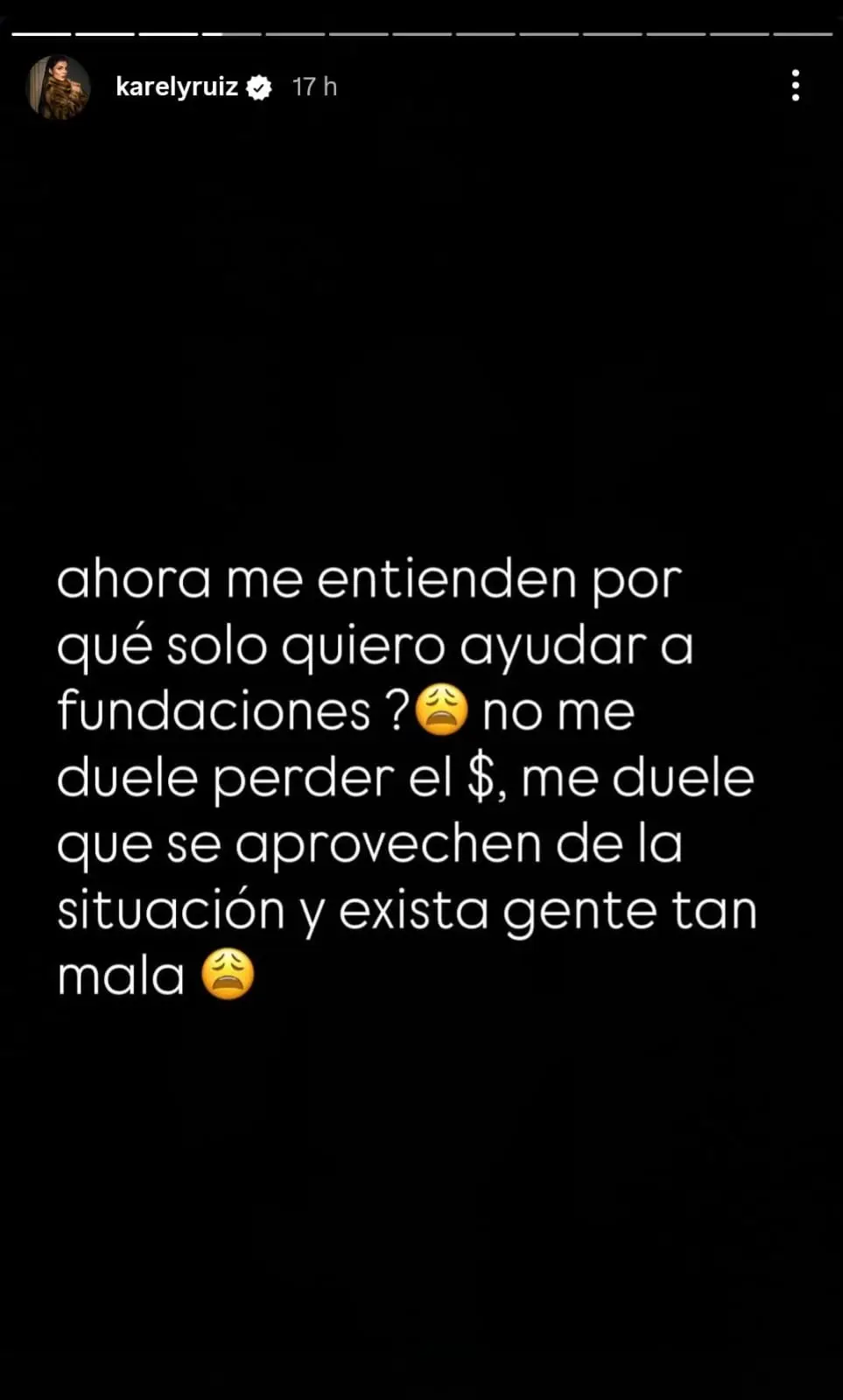 captura de instagram de Karely