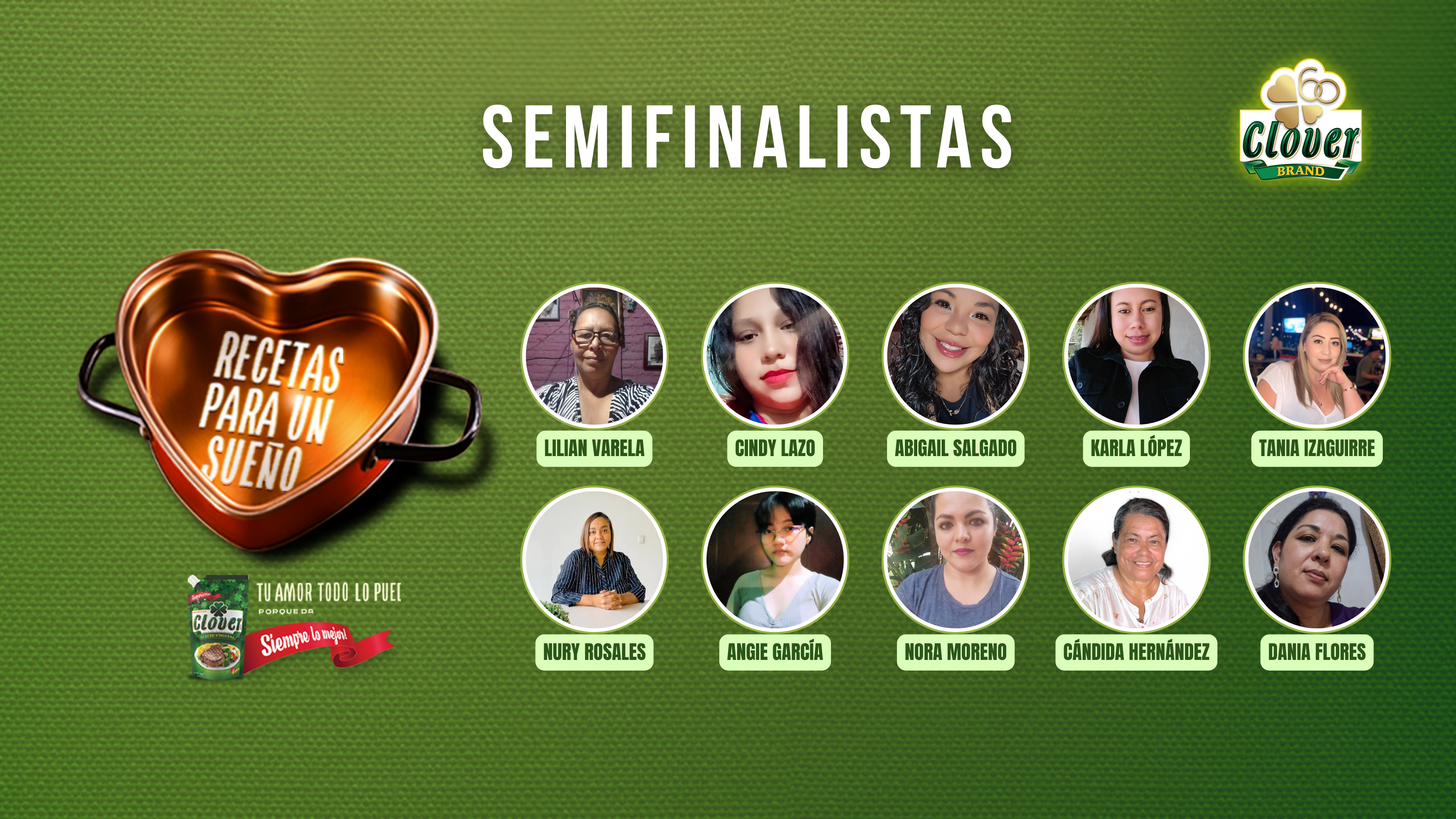 Conoce a las semifinalistas de Recetas para un Sueño