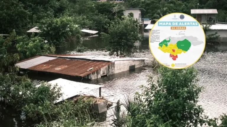 Imagen de Nota: Copeco eleva alerta roja en dos departamentos y el Distrito Central por lluvias