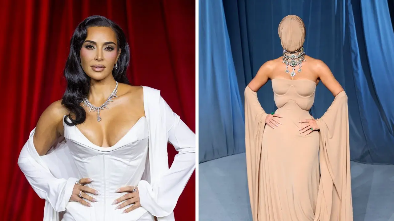 Imagen de Kim Kardashian causa sensación con su enigmático look en la Academy Museum Gala
