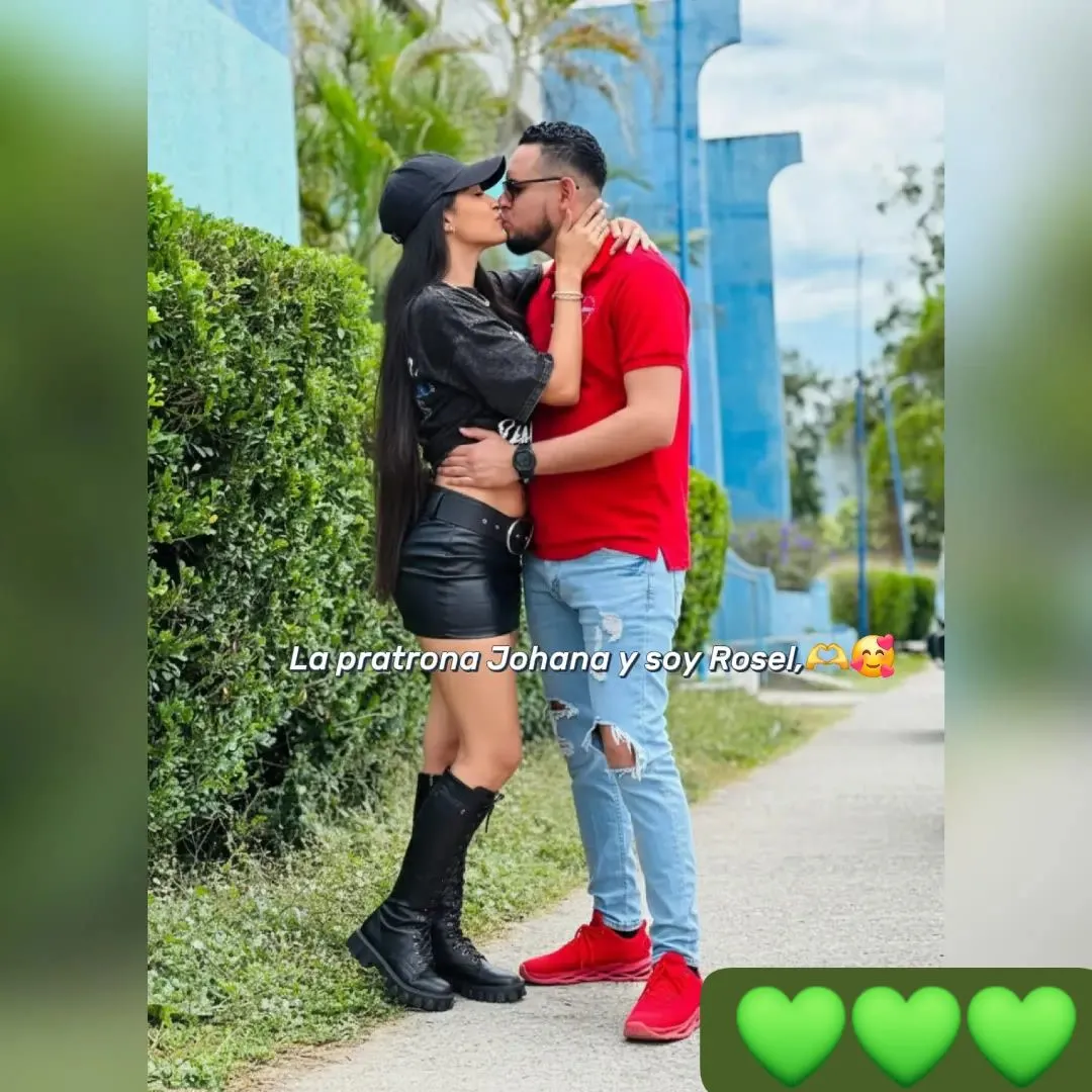 Montaje con IA de beso Soy Rosel y La Patrona