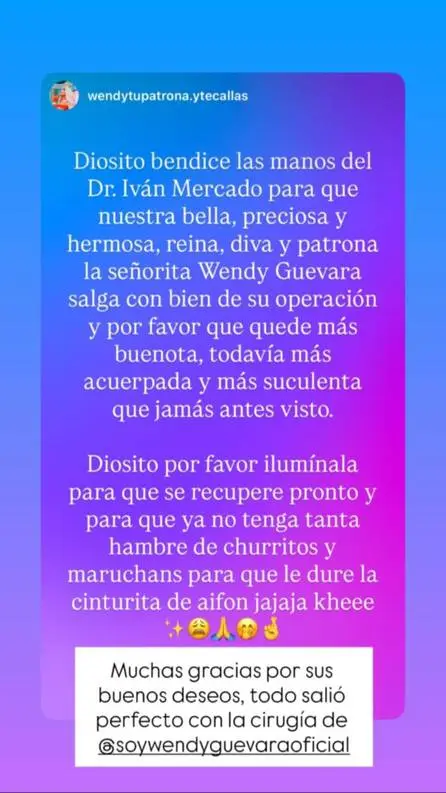 captura de la historia de wendy guevara 