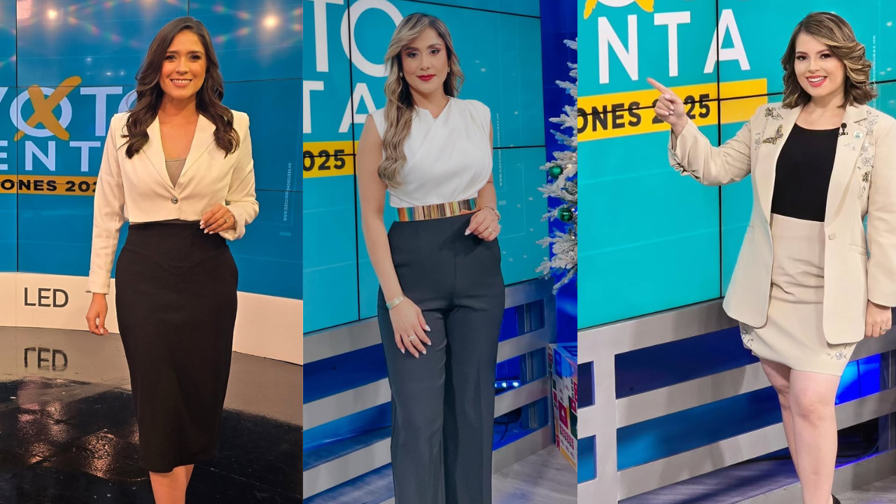 Presentadoras de TVC cautivaron con sus atuendos en la jornada electoral