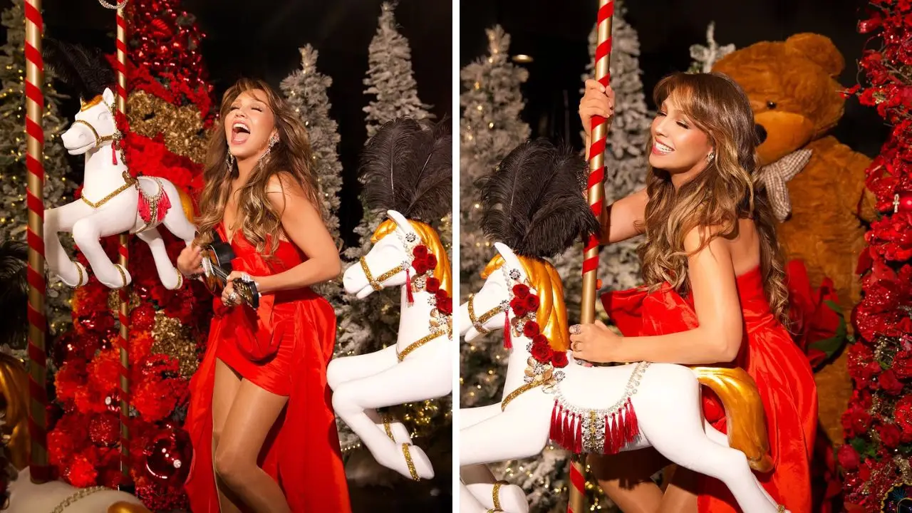 Imagen Principal de Nota: Thalía lanza su tema navideño 'SANTA' con  reconocido actor venezolano