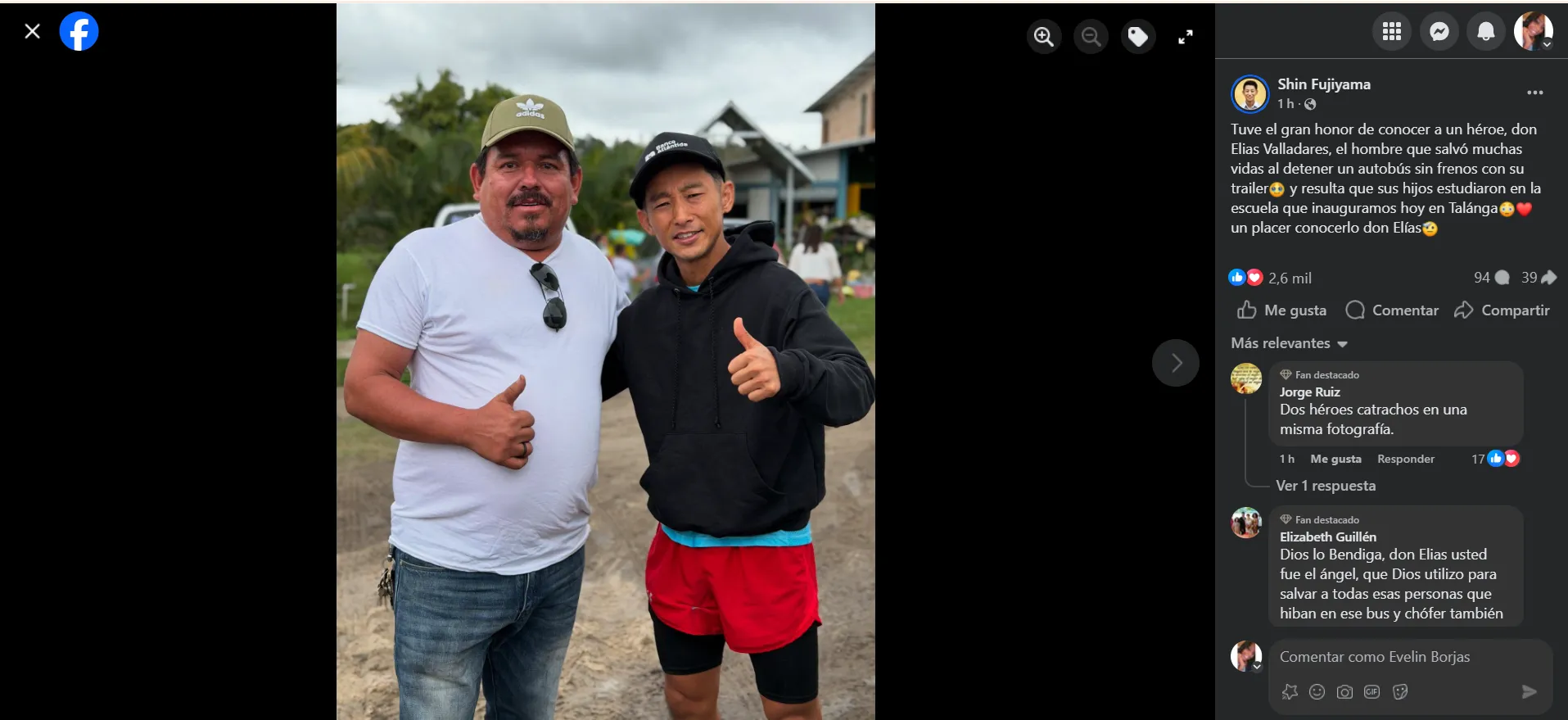 Shin Fujiyama junto a Elias Valladares