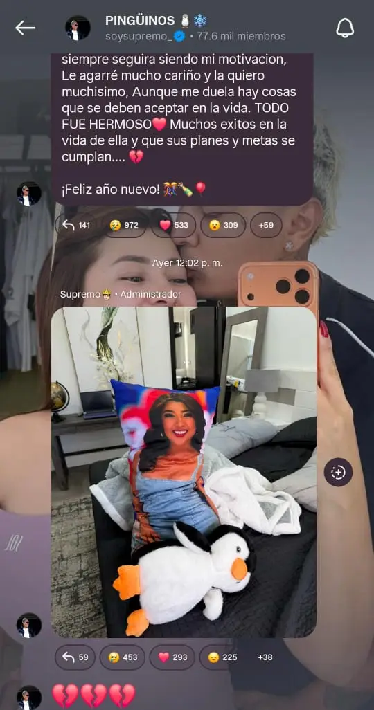 Captura de la comunidad en Intagram de Supremo
