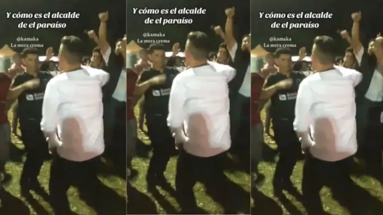 Imagen Principal de Nota: "Tiene ambiente" captan a alcalde de El Paraíso bailando al ritmo del "Tra"