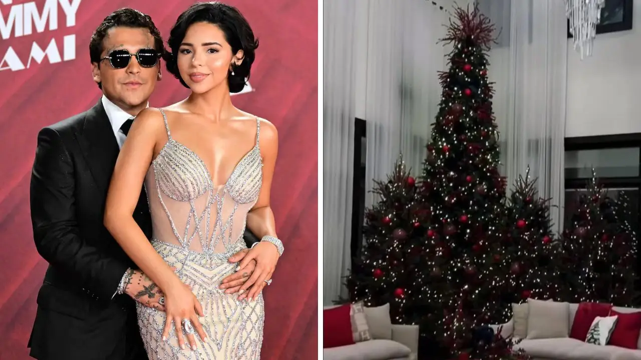 Imagen Principal de Nota: Ángela Aguilar y Christian Nodal presumen su decoración navideña