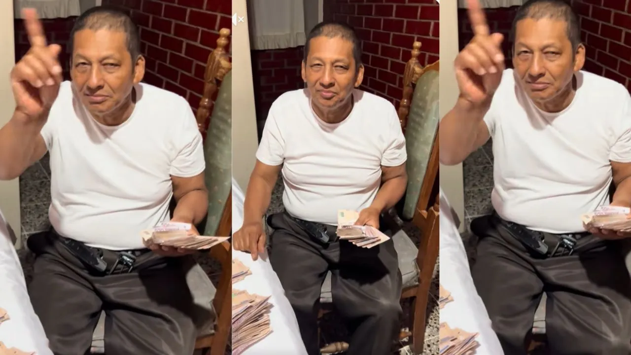 "Solo de quinientos" Apóstol Santiago Zúniga vuelve a presumir fajos de billetes