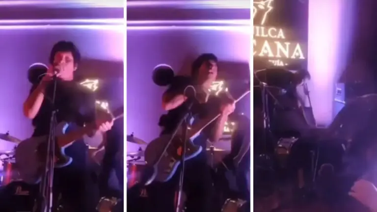 Imagen Principal de Nota: Cantante sufre descarga eléctrica en pleno concierto