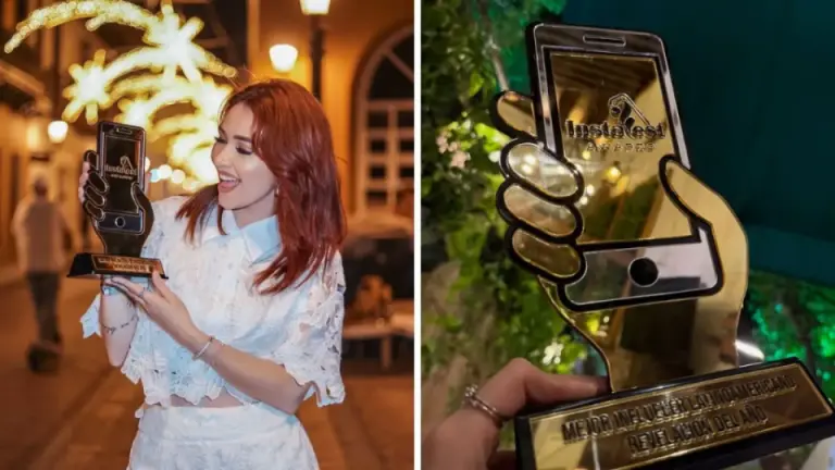 Imagen Principal de Nota: Jennifer Aplícano recibe premio como la Mejor Influencer Latinoamericana